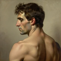 back portrait of investigiator of arkham horror, male, detailed face, gorgeous, amazing, 1900 style, intricate, highly detailed, musculine, lovecraft illustration, painting by Gaston Bussiere, Craig Mullins