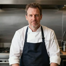 portrait photo still of real life chef jerome mcelroy, 8 k, 8 5 mm, f. 1 4