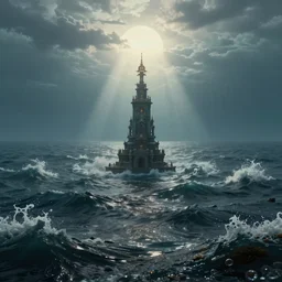 surrealist eternal sea, high detailed, amazing quality, 8 k