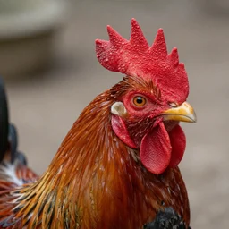 “From a hatched egg comes the head of a rooster”