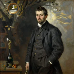 Fluidologist, painting by Sorolla