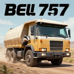 A badger driving a BelAZ 75710, photo, movie cover, artstation