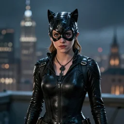 Emma Watson as Catwoman, XF IQ4, iso, aperture, shutter, Adobe Lightroom, DxO Photolab, polarizing filter, Sense of Depth, AI enhanced, HDR, in-frame