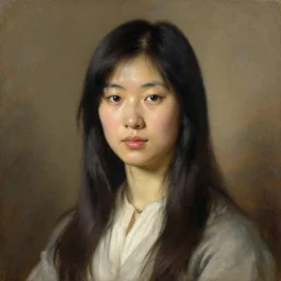 asian portrait by mary cassat
