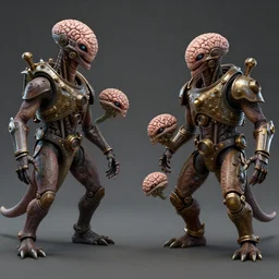 star wars creatures fights with aliens brainsuckers, steampunk, perfect faces, cinematic, fine details, studio lighting, subtle shadows, rendered in vue, art by ralph mcquarrie, photorealism, hyper realism, mental ray render, hyper detailed, canon eos r 3, f / 1. 4, iso 2 0 0, 1 / 1 6 0 s, medium shot, 8 k, raw, unedited, in - frame,