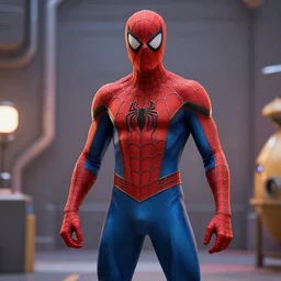 overwatch, spiderman costume by overwatch, new design, cinematic shot,