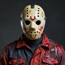 portrait of Jason from friday the 13th, hockey mask, bloody, boiler suit, intricate, cinematic lighting, highly detailed, digital painting, artstation, concept art, smooth, sharp focus, illustration, art by Artgerm and Greg Rutkowski, Cgsociety