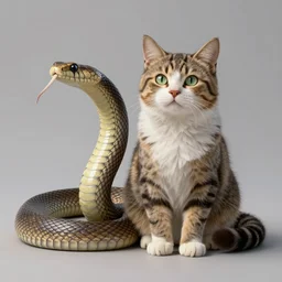 a fusion of a cat with a snake, hyperdetailed, artstation, cgsociety, 8 k