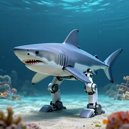 a robotic shark