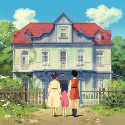 wes anderson anime animation cel, high quality