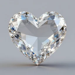 cut crystal heart render unreal raytraced