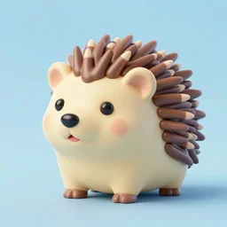 a rice krispy in the shape of a hedgehog