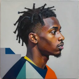 Brent Faiyaz profile picture by Sachin Teng, asymmetrical, Organic Painting , Matte Painting,  geometric shapes, hard edges, graffiti, street art:2 by Sachin Teng:4