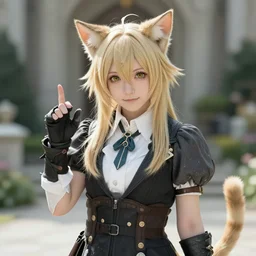 Asmongold as a Cat Person NPC in Final Fantasy XIV