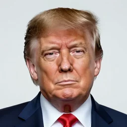 Donald Trump with a mullet, 4k photo