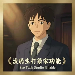 man in a suit by studio ghibli