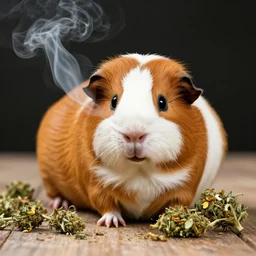 guinea pig smoking weed