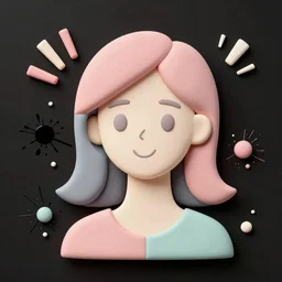 3d matte rendering, pastel, minimal, simplistic, amazing composition, woman, vaporwave, wow, Gertrude Abercrombie, minimalistic graffiti masterpiece, minimalism, 3d abstract render overlayed, black background, psychedelic therapy, trending on ArtStation, ink splatters, pen lines, incredible detail, creative, positive energy, happy, unique, negative space, pure imagination painted by artgerm