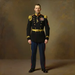 full body portrait of the dictator of the cleveland cavaliers, 1 8 8 9, in full military garb, oil on canvas by william sidney mount, trending on artstation