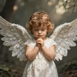 cute angel by krenz cushart and wlop