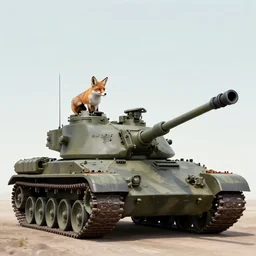 by military, tank becomes fox