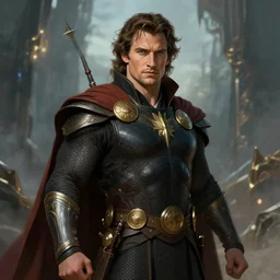 henry cavill as a fantasy mage, art by alexey gogin