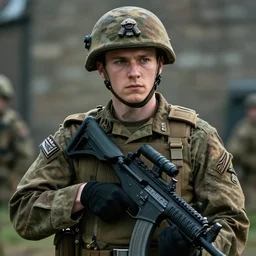 pewdiepie as a british special air service soldier, highly detailed, cinematic lighting, photorealistic