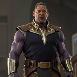 film still of Will Smith as Thanos in Avengers Endgame, 4k