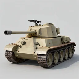 a low poly abrams tank