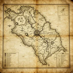 treasure map of the holy grail, high quality, very detailed