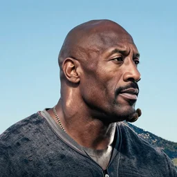 a mountain shaped like dwane johnson's head