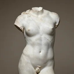 photo of fragmented greek sculpture of Sherek