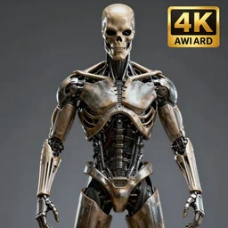 terminator, fit body, highly detailed, 4 k, hdr, smooth, sharp focus, high resolution, award - winning photo, boris valejo, photorealistic