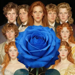 portrait of blue rose. fantasy, regal, by kim keever, victo ngai, stanley artgerm lau, greg rutkowski, thomas kindkade, alphonse mucha, loish, norman rockwell
