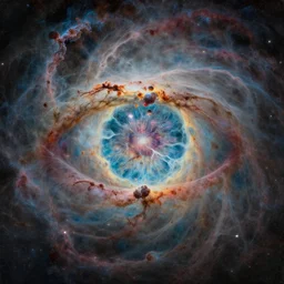 an ultra detailed painting of a nebula that looks like an eye