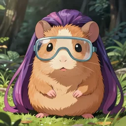 cute weird labrat, ariana grande as a rat wearing safety glasses, fantasy, surreal, anime, by james jean, ghibli, disney, pixar, dreamworks, octane, unreal engine