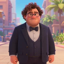 jack black in the style of pixar