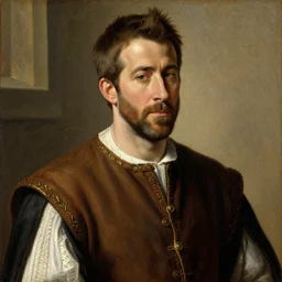 a 1 6 th century medieval oil painting of ryan reynolds, c. 1 5 3 2