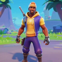 screenshot from fortnite dwanye the rock jhonson as a fortnite character