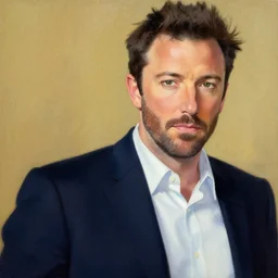 ben affleck, painting by yoji shinkawa, katayama bokuyo