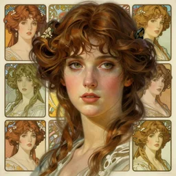 realistic detailed face portraits of the spark of life by gerald moira, ayami kojima, amano, greg hildebrandt, kay nielsen, and mark brooks, female, feminine, art nouveau, victorian, character concept design, storybook layout, story board format