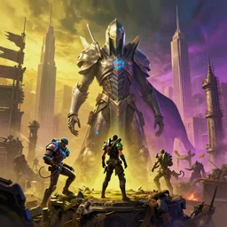 malazan book of fallen siege in cyberpunk style, 4 k, realistic, colorful, detailed