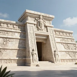 archviz, 4 k unreal engine, octane render, archviz volumetric lighting, inspired by mayan and islamic architecture, dramatically lit, massive brightly painted great temple sunbeams and shadows volumetric lighting.