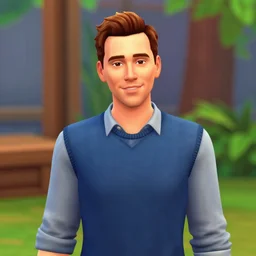 Tom Hiddleston as a character in the Sims 4