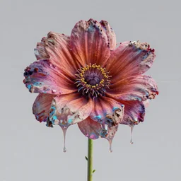 a flower blooming, liquified, glitch art, decayed, by greg rutkowski, by alberto seveso, by david mcleod, octane render, unreal engine