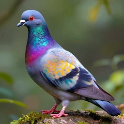 A psychedelic bronzefume pigeon , vibrant color scheme, highly detailed, in the style of romanticism, cinematic, artstation, Moebius, Greg rutkowski