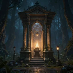 chamber, fantasy, unreal engine, night