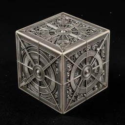 borg cube on a black star dotted background, art by mark cooper, 8 k, hyper detailed, hdr, intricate, masterpiece