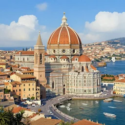 hyper realistic highly detailed 4 k painting mix of naples, venice, florence