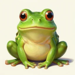 An beautiful digital painting of a cute frog, detailed, by Stanley Artgerm Lau, WLOP, Rossdraws, James Jean, Andrei Riabovitchev, Marc Simonetti, and Sakimichan, tranding on artstation